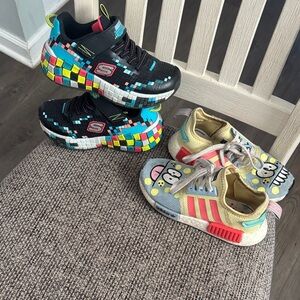 Skechers and Adidas boys sneakers